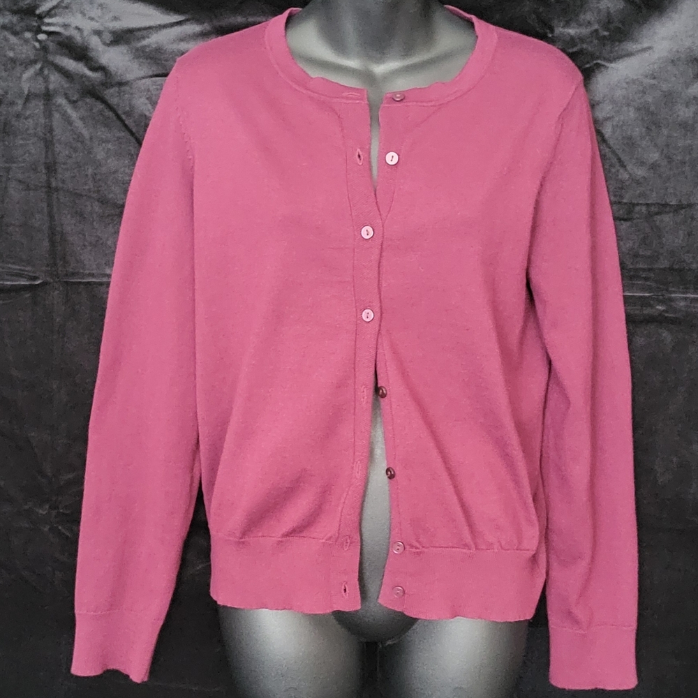 Wine Button up Cardigan